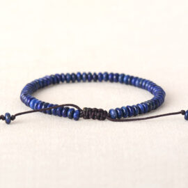 Bracelet Disque en Lapis Lazuli Anti Stress
