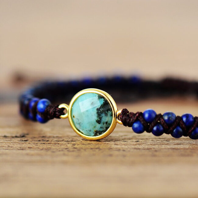Bracelet Perles en Lapis-Lazuli
