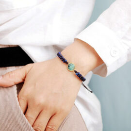 Mannequin Bracelet Perles de Lapis-Lazuli