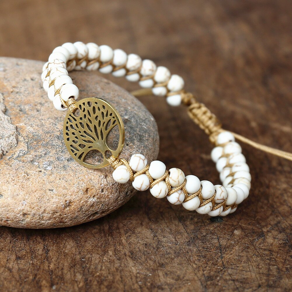 Bracelet Arbre de Vie Howlite