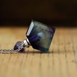 Collier Huile Essentielle en Fluorite
