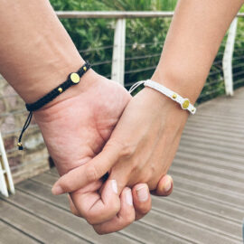 Bracelet pour Couple Initiale