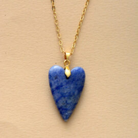 Collier Pendentif Pierre Naturelle Lapis Lazuli