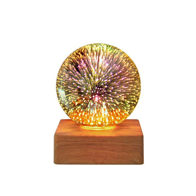 Lampe Boule de Cristal Zen Etoile filante