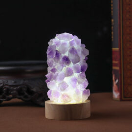 Lampe en Amethyste Lumiere Froide
