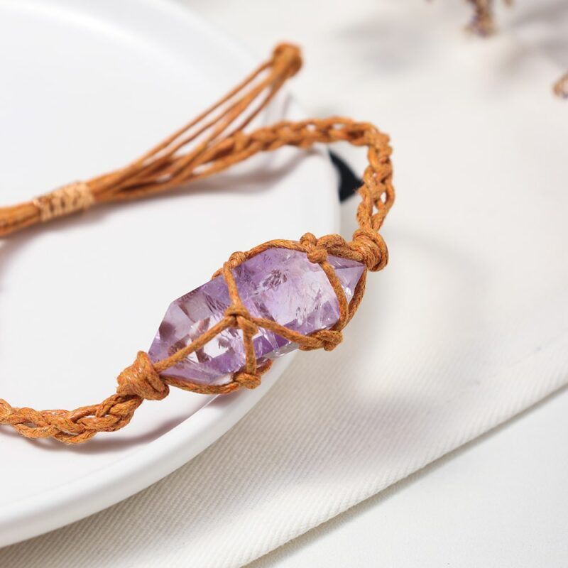Bracelet de perles de cristal de quartz