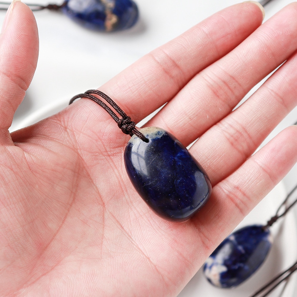Pendentif Cyanite d'eau facettée forme goutte
