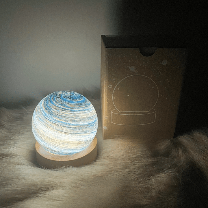Veilleuse LED style boule de cristal en verre – Image 2