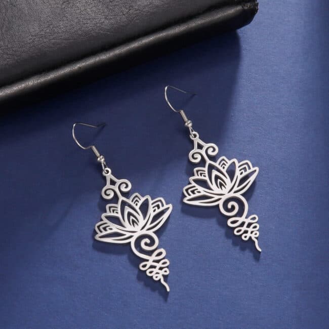 Boucles D'oreilles 7 Chakras En Pierres Naturelles - Acier Inoxydable Hypoallergénique, Fait Main