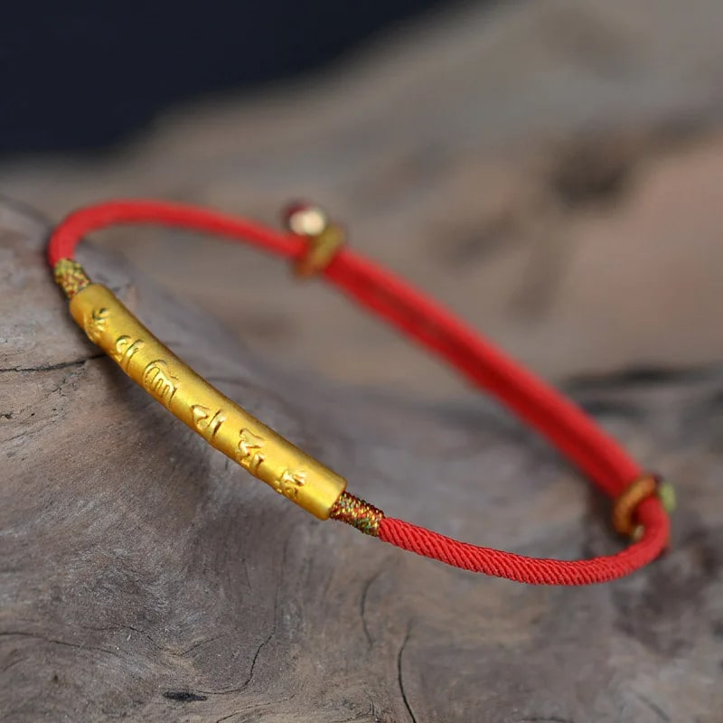 Bracelet Porte Bonheur de Style Tibétain Fait à la Main