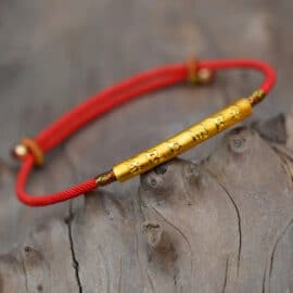 Bracelet Porte Bonheur de Style Tibétain Fait à la Main