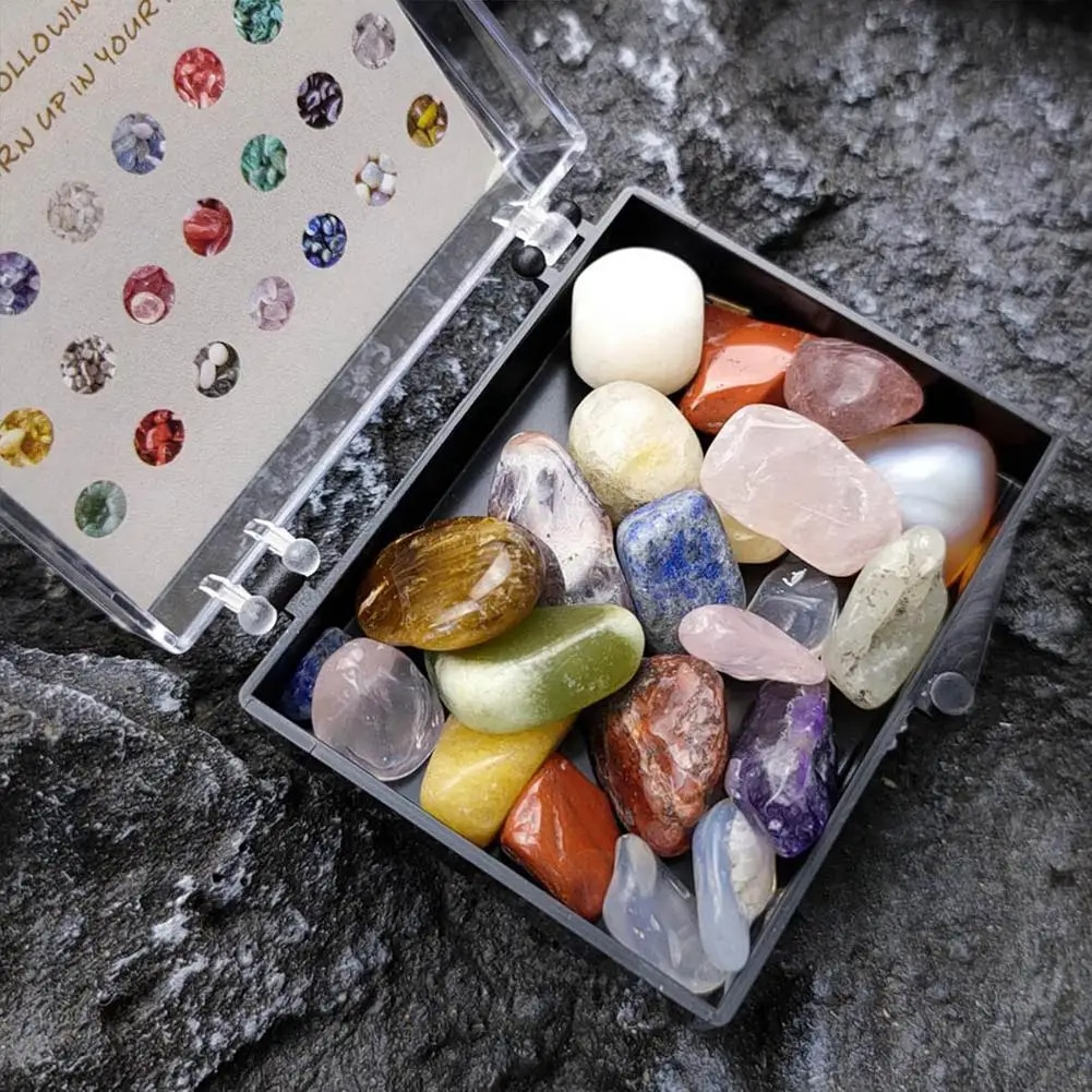 Coffret Pierre Naturelle avec Mélange de Pierres – Image 3