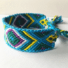 Bracelet Brésilien Multicolore avec Losanges en Coton