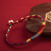 Bracelet Tibétain Multicolore Tressé à la Main