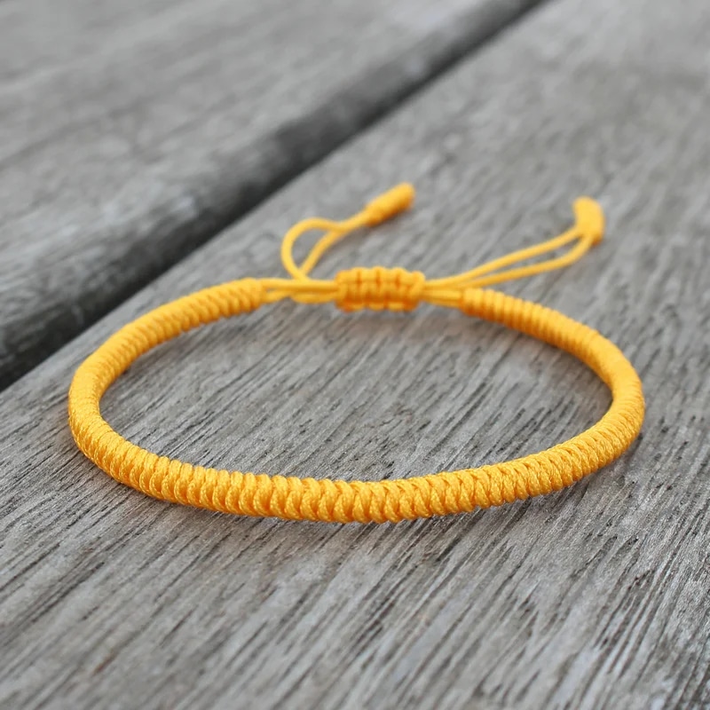 Bracelet Tibétain de Style Ethnique avec Nœuds en Dentelle