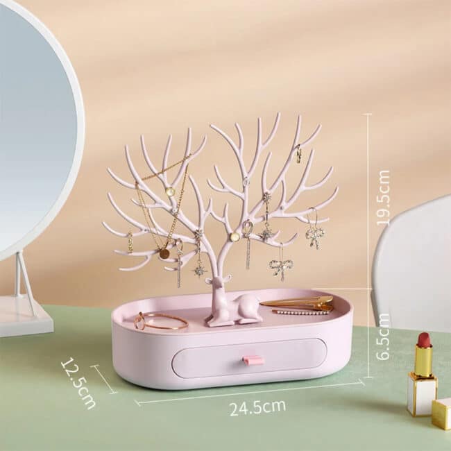 Borvat® | Porte-bijoux | Présentoir à Bijoux Bois De Cerf | Arbre à