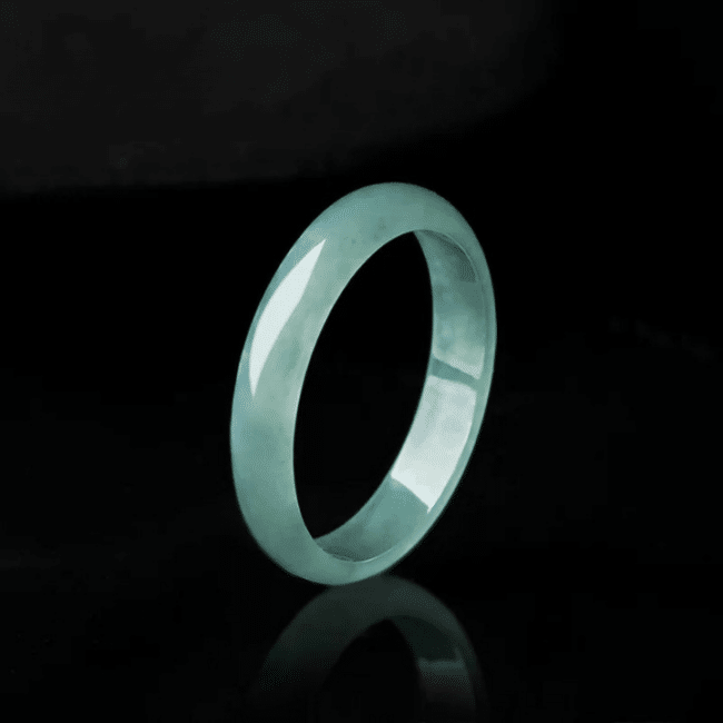 Bague Aventurine Argentée Taille 17 – Pierre Verte Naturelle – Alliage – Ronde – Neuf Avec étiquettes
