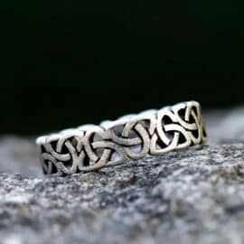 Bague Celtique Vintage en Acier Inoxydable