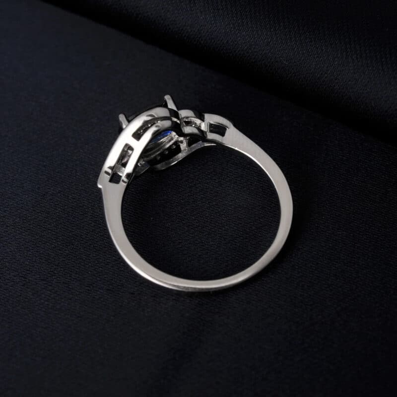 Bague Topaze Luxueuse en Argent