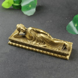 Bouddha Couché de Style Vintage sur fond gris