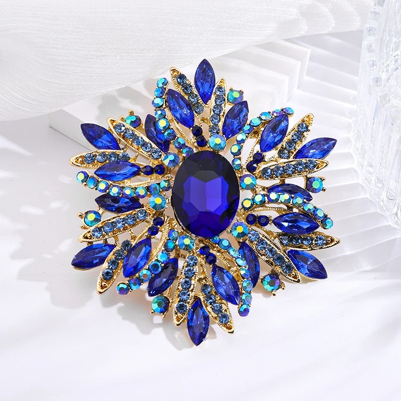 Broche Bijoux de Luxe avec Strass