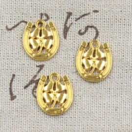 Lot de Douze Fers à Cheval Porte Bonheur en Métal