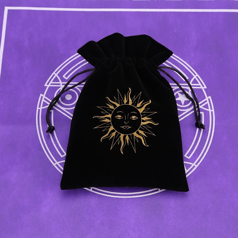 Sac de Rangement pour Tarot Divinatoire sur fond violet