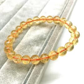 Bracelet Citrine Tendance avec Perles