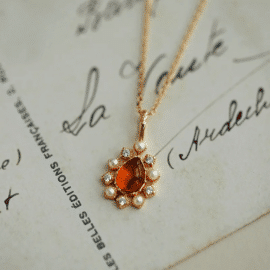 Collier Ambre Raffiné en Argent Sterling