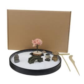 Jardin Zen Miniature avec Cerisier Japonais