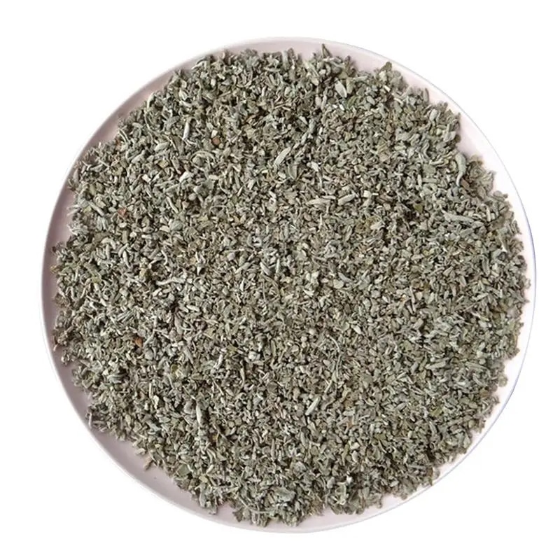 Lot de 20gr de Sauge Blanche dans une assiette sur fond blanc