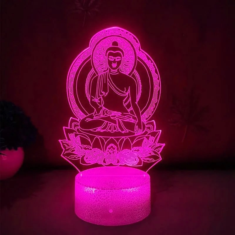 Lampe Bouddha LED 7 Couleurs – Image 2