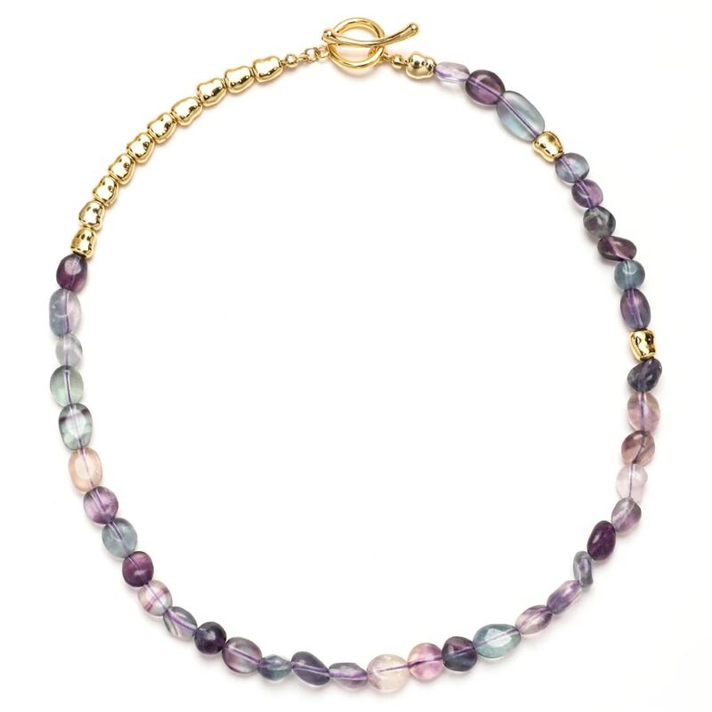 Collier Tourmaline en Acier Inoxydable
