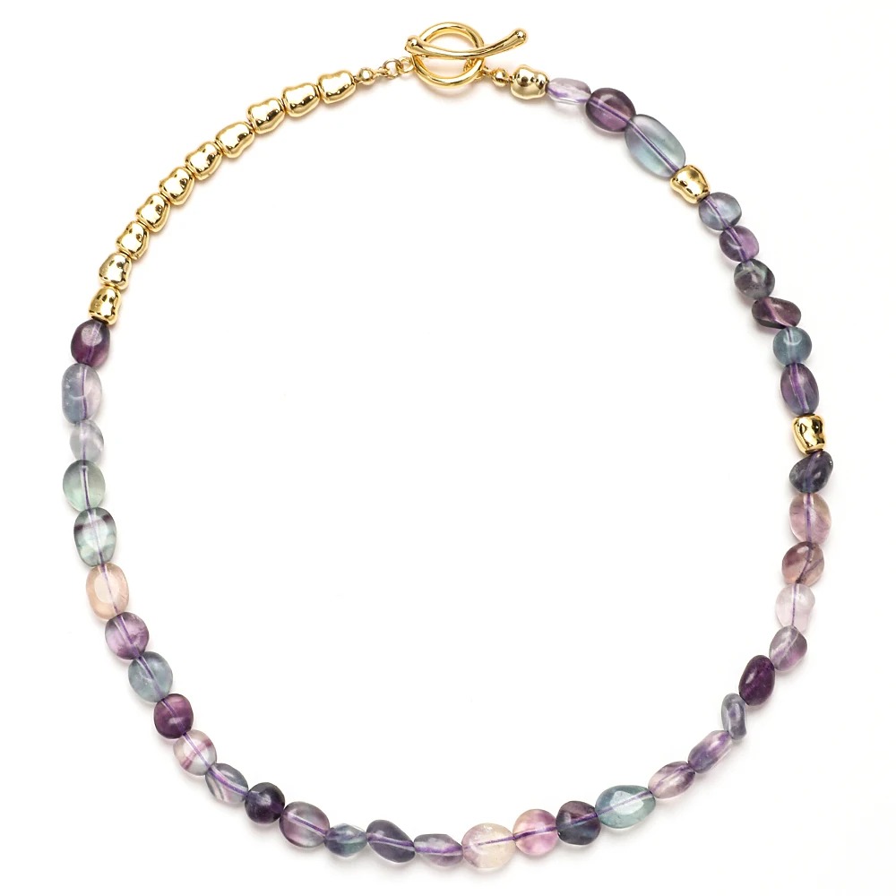Collier Tourmaline en Acier Inoxydable