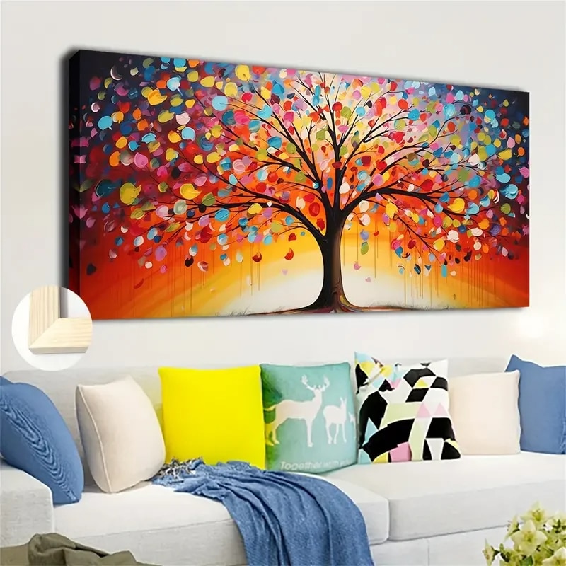 Tableau Arbre de Vie Multicolore – Image 3