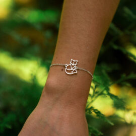 Bracelet renard or chaine