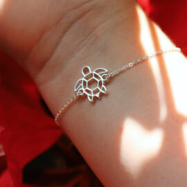 Bracelet tortue or chaine